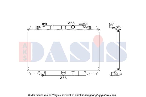 AKS DASIS Radiators, Motora dzesēšanas sistēma 110084N